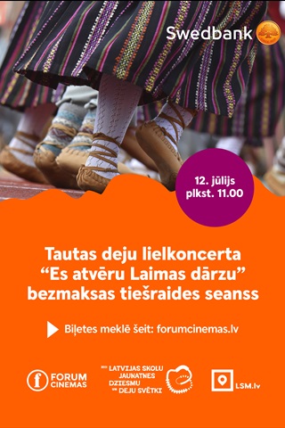 Tautas deju lielkoncerts | Es atvēru Laimas dārzu | TIEŠRAIDE