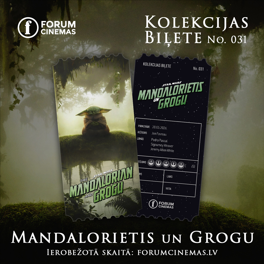 Forum Cinemas - Kolekcijas biļete - Mandalorietis un Grogu Forum Cinemas - Kolekcijas biļete - Mandalorietis un Grogu