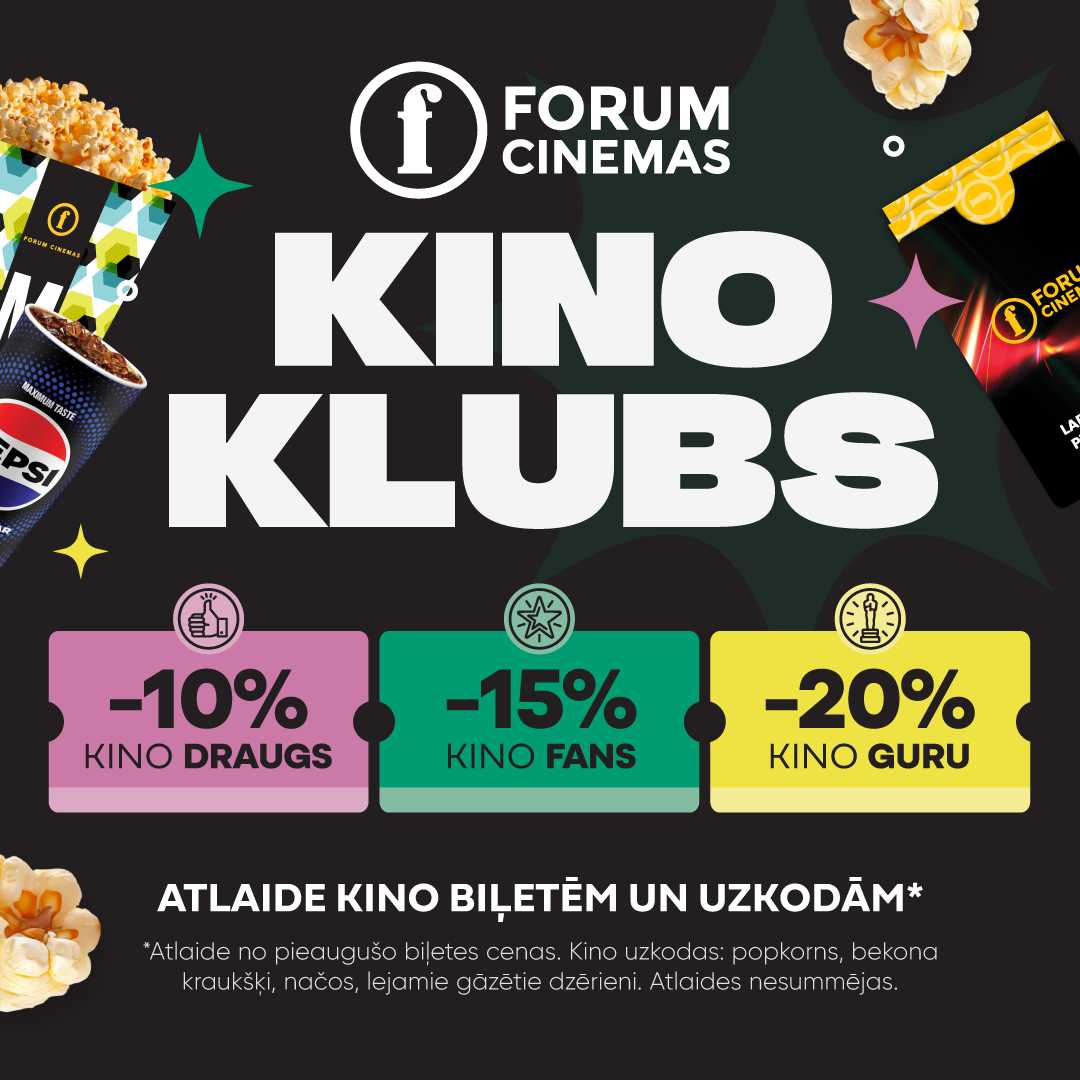 Forum Cinemas Kino Kluba atlaides Forum Cinemas Kino Kluba atlaides